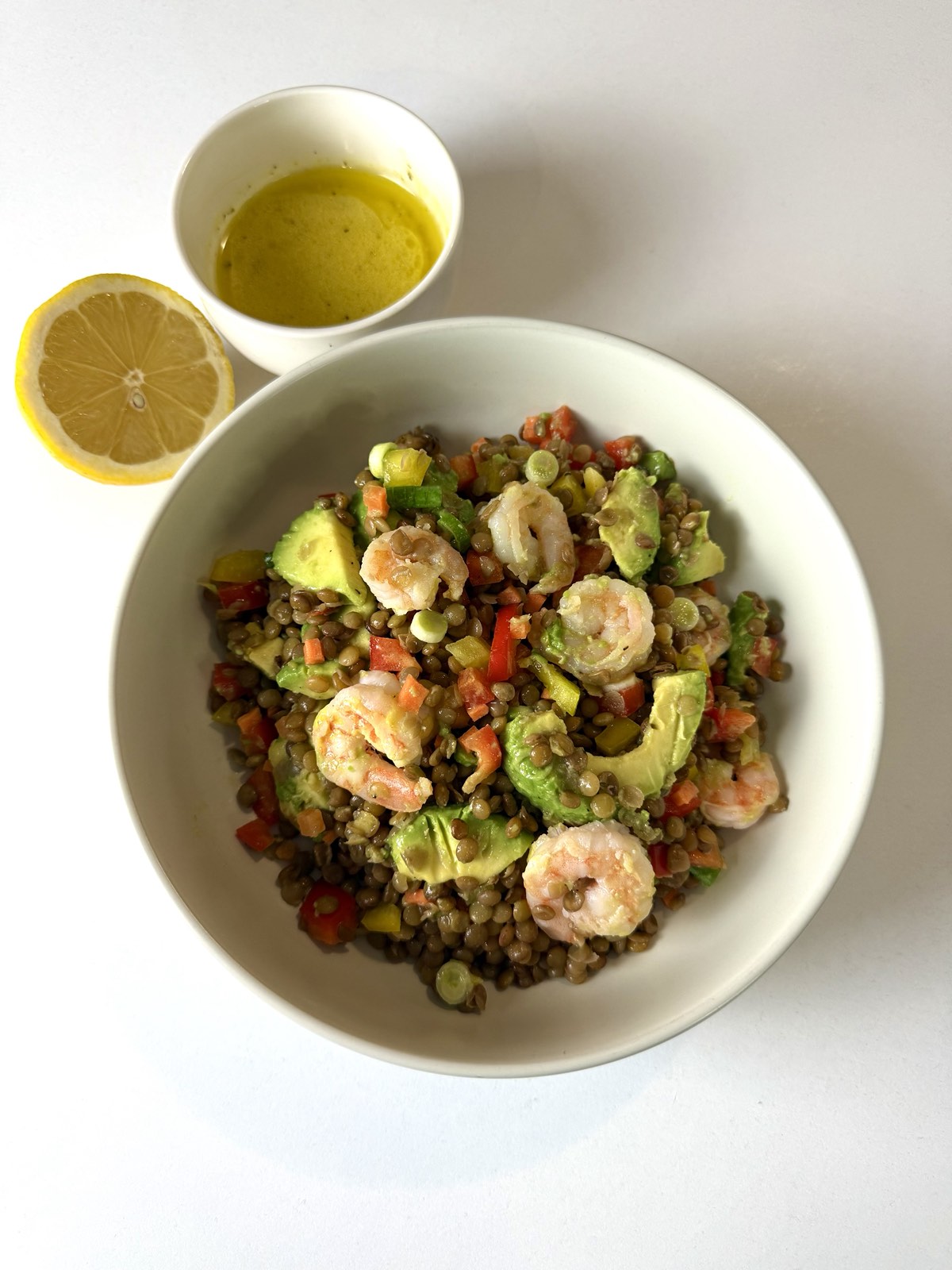 νηστίσιμη συνταγή, φακοσαλάτα, γαρίδες, νηστεία Πάσχα, νηστεία, υγιεινές συνταγές, συνταγές, διαιτολογος, διατροφολογος, nutrition, nutritionist, nutritionhome, nutrition home, dietitian, greek orthodox easter, greek orthodox fasting, fasting, easter, lentil salad, shrimps