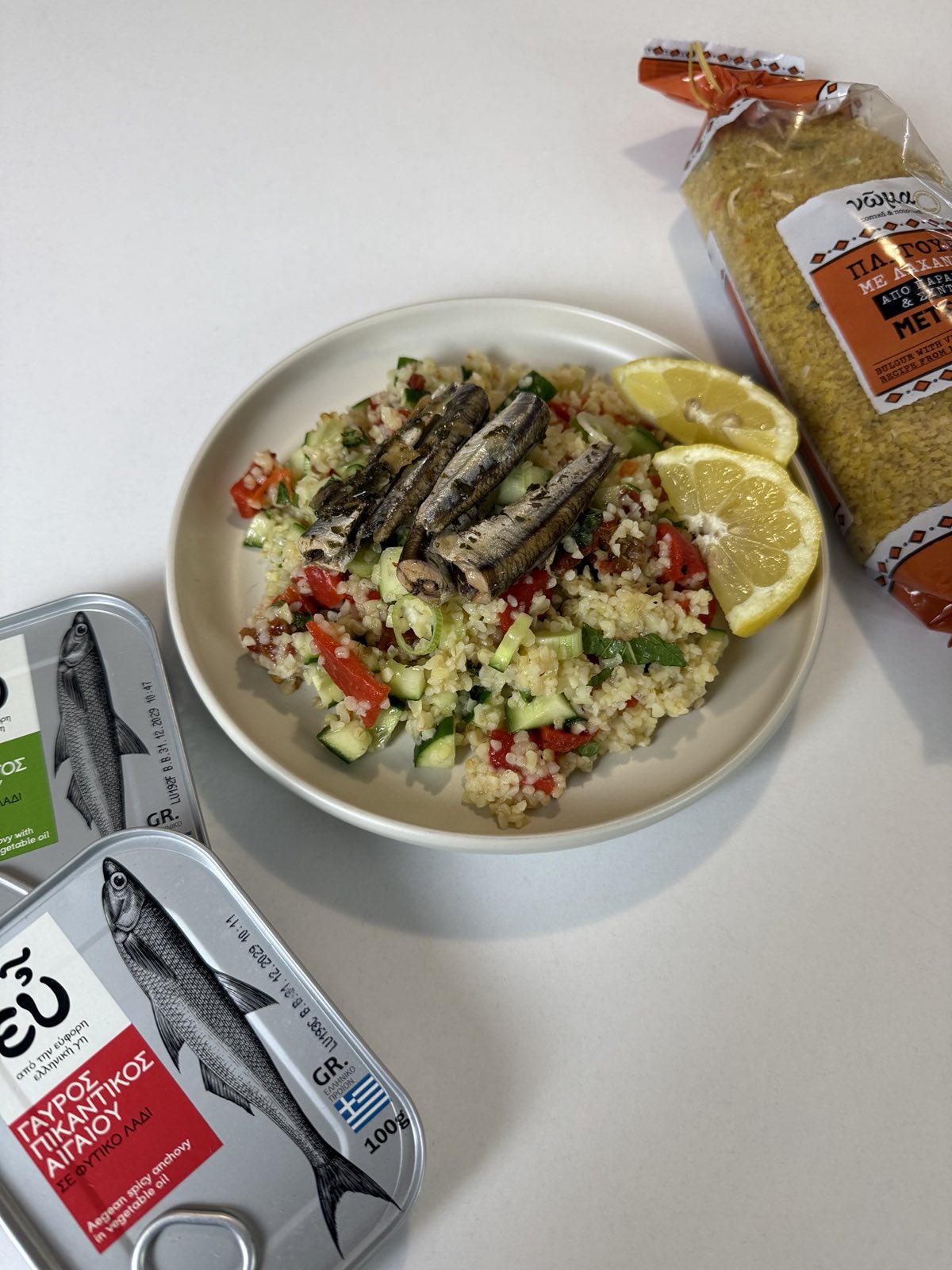 bulgur, couscous, salad, anchovies, nutrition, nutritionhome, nutrition home, nutritionist, dietitian, healthy recipes, easy recipes, σαλάτα, πλιγούρι, γαύρος, διαιτολόγος, διατροφολόγος, δίαιτα, διατροφή, απώλεια βάρους